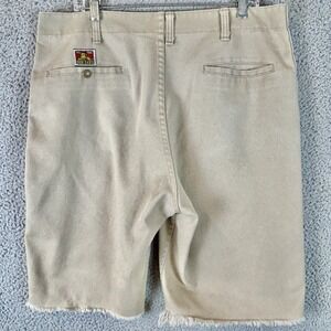 Vintage Ben Davis Distressed Custom Cut Off Khaki Shorts Size 36 Beige
